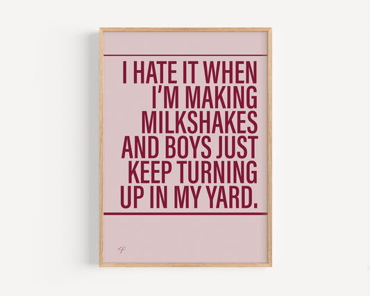 Milkshake - Framed Print