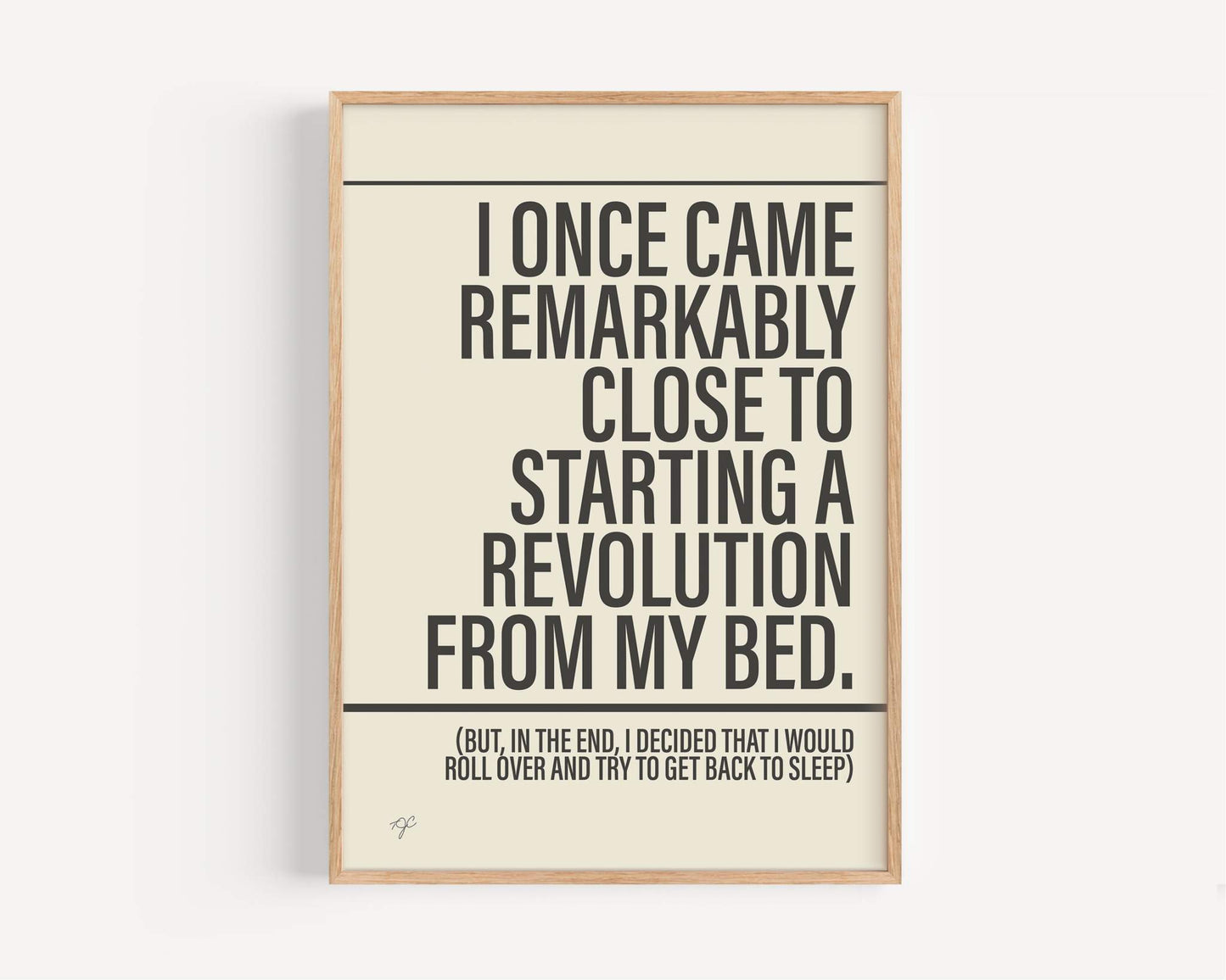 Don't Look Back in Anger Oasis - Framed Print