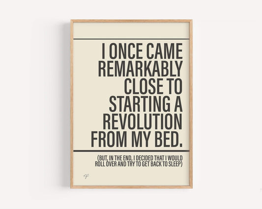 Don't Look Back in Anger - Framed Print