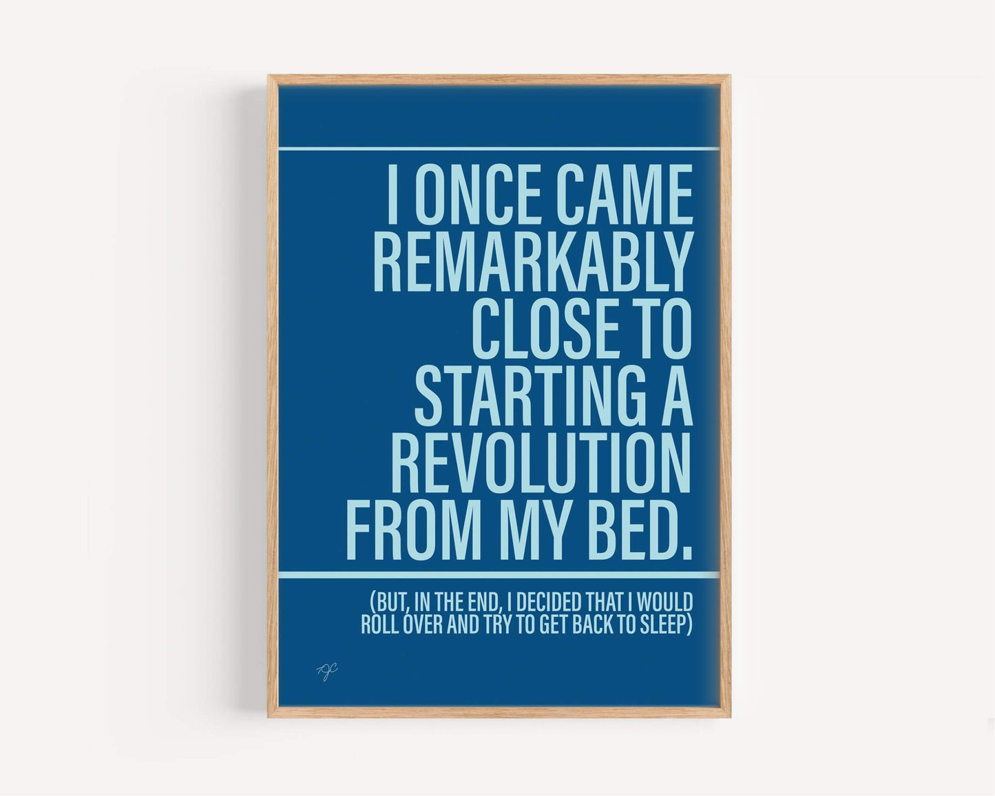 Don't Look Back in Anger Oasis - Framed Print