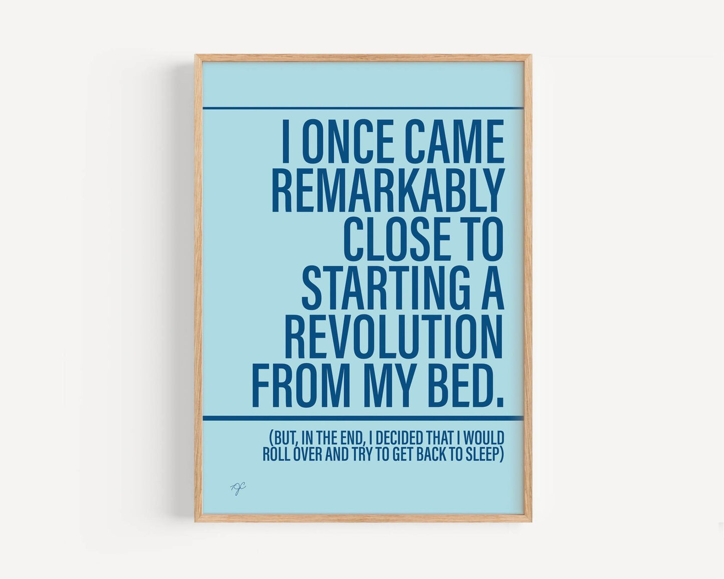 Don't Look Back in Anger Oasis - Framed Print