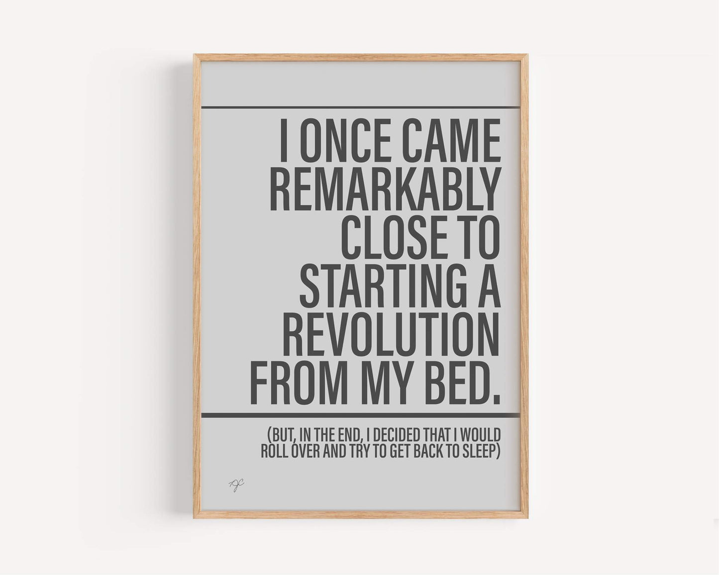 Don't Look Back in Anger Oasis - Framed Print