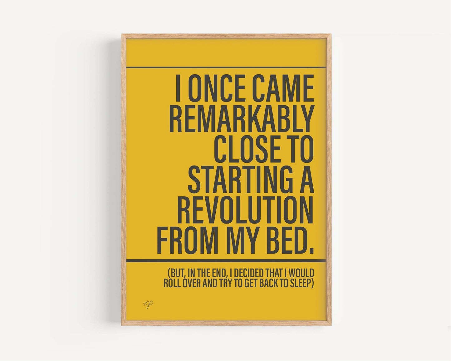 Don't Look Back in Anger Oasis - Framed Print