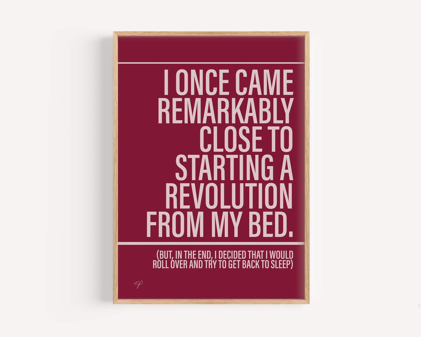 Don't Look Back in Anger Oasis - Framed Print