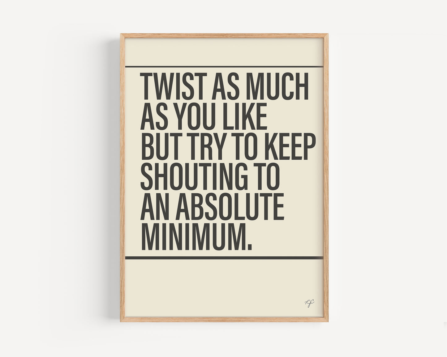 Twist & Shout - Framed Print