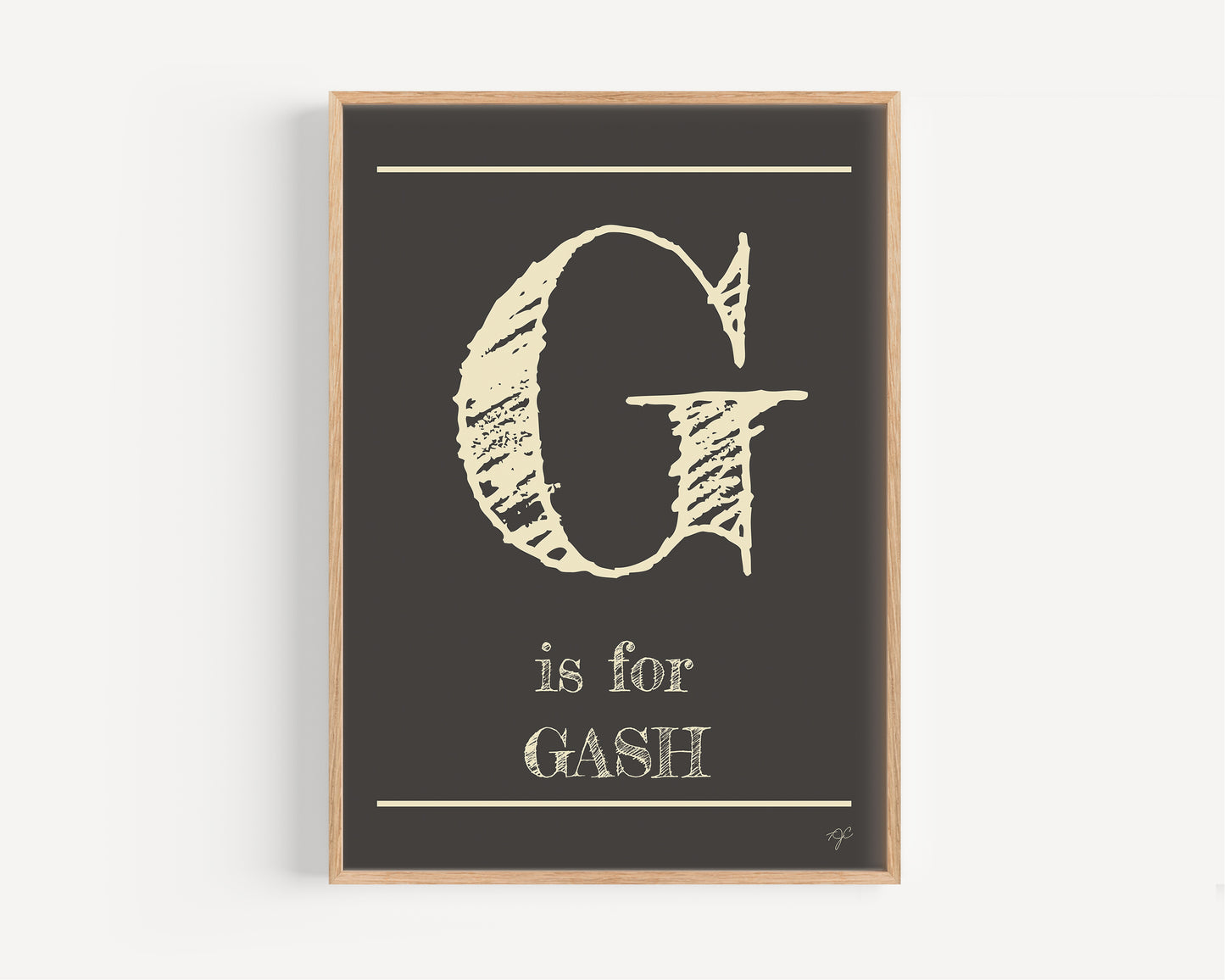 G is for... Alphabet Wall Art Print