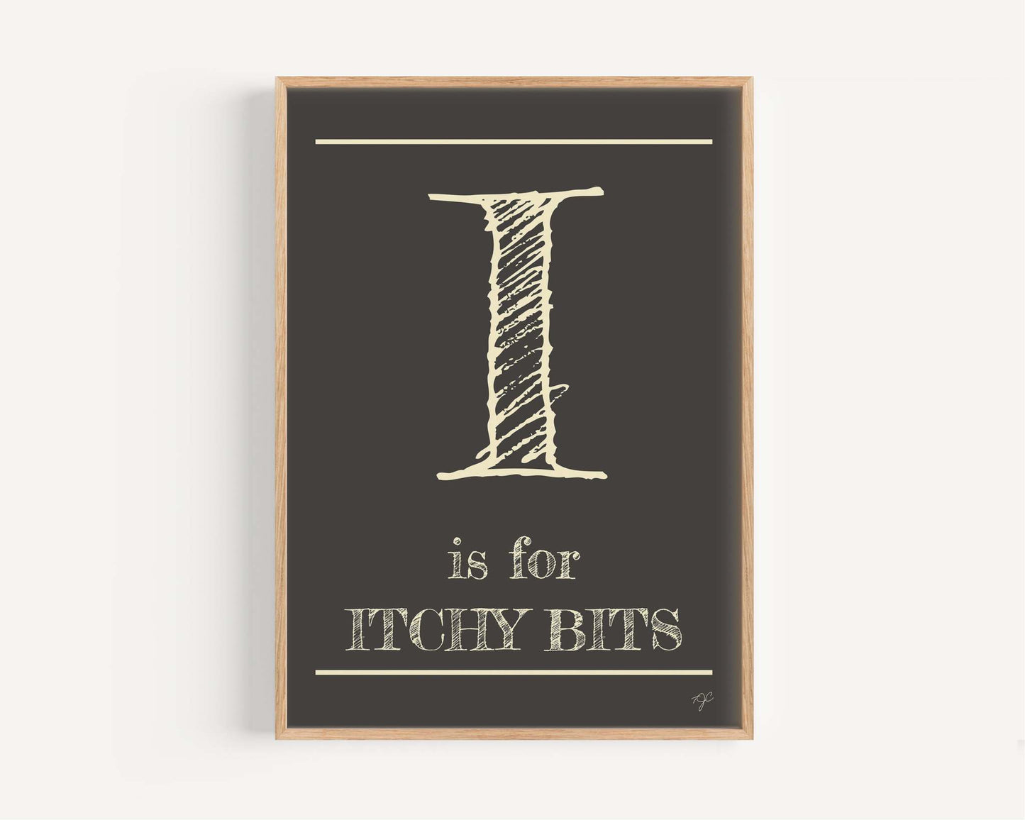 I is for... Alphabet Wall Art Print