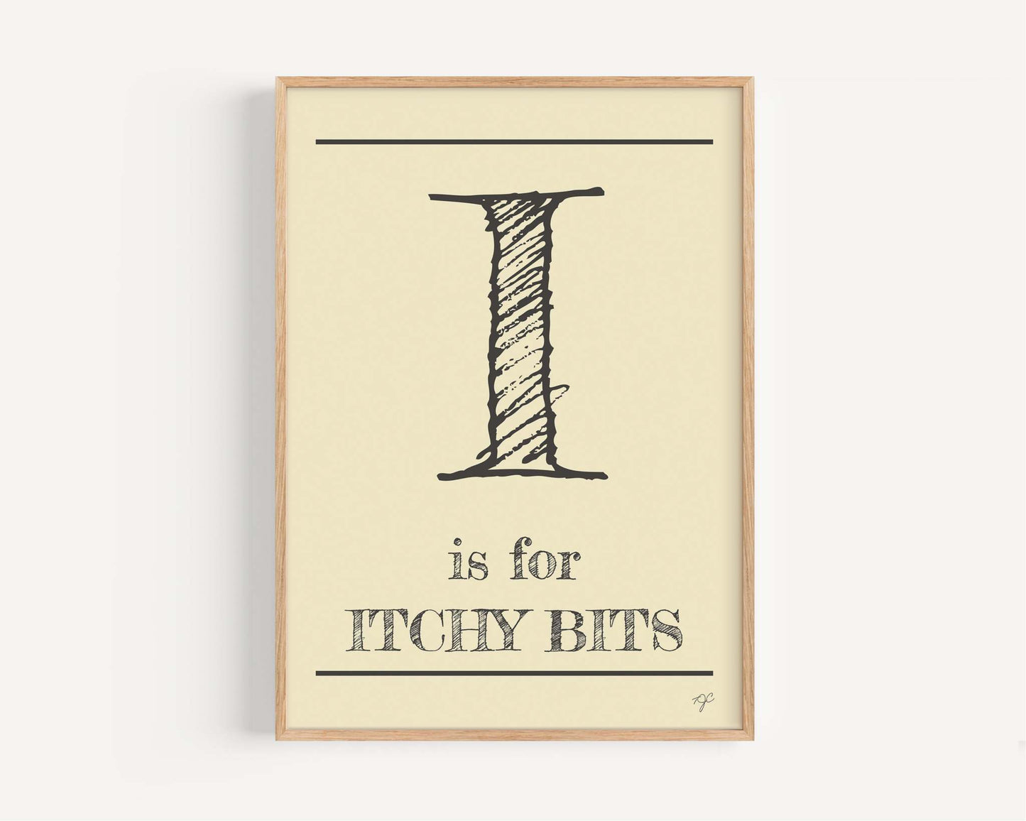 I is for... Alphabet Wall Art Print