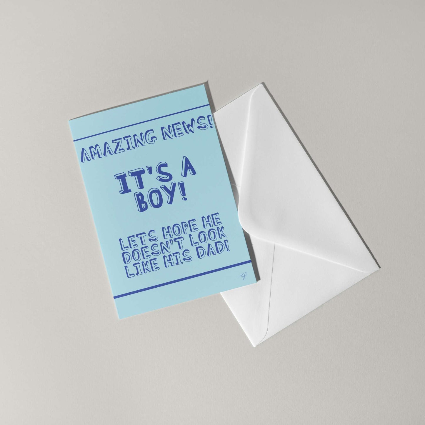 "It's a Boy" - Congratulations Card