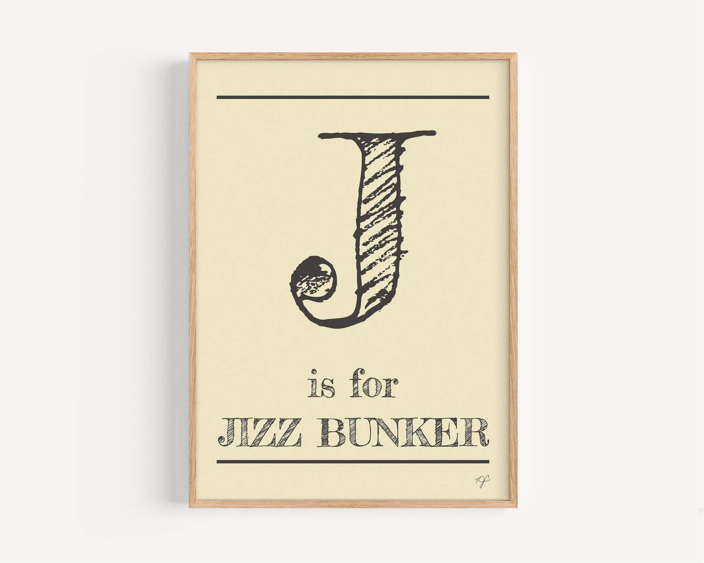 J is for... Alphabet Wall Art Print