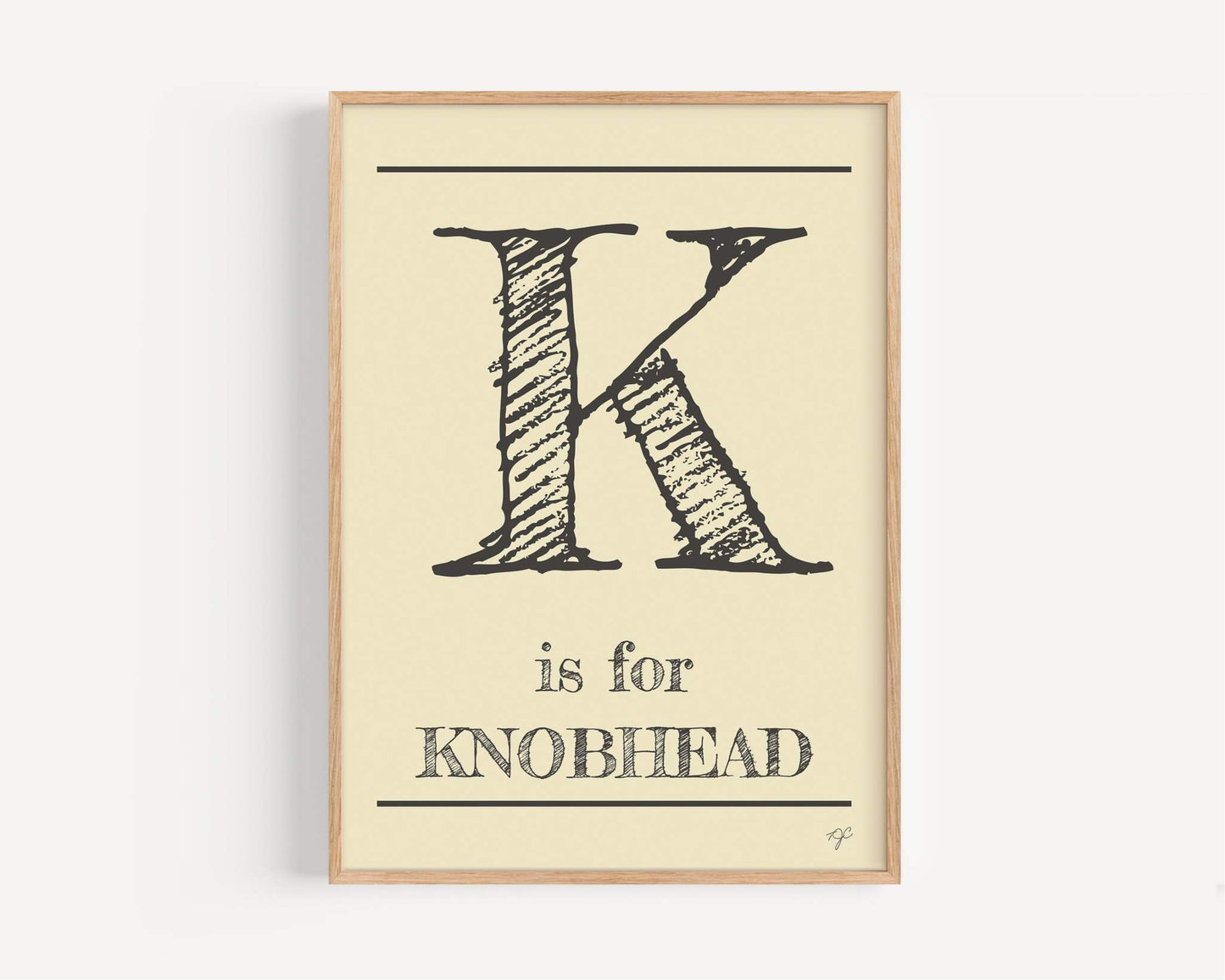 K is for... Alphabet Wall Art Print