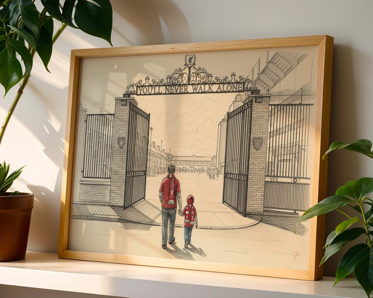 "You'll Never Walk Alone" - Liverpool Football Club print