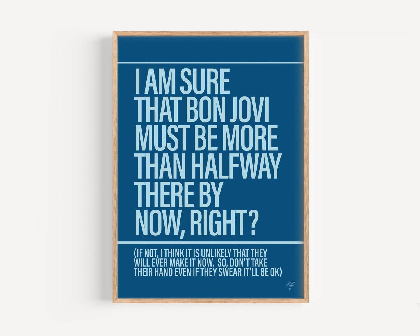 Livin' On A Prayer - Framed Print