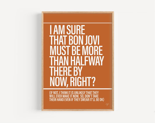 Livin' On A Prayer - Framed Print