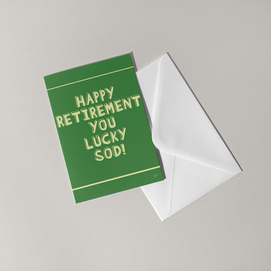 "Lucky Sod" - Retirement Card
