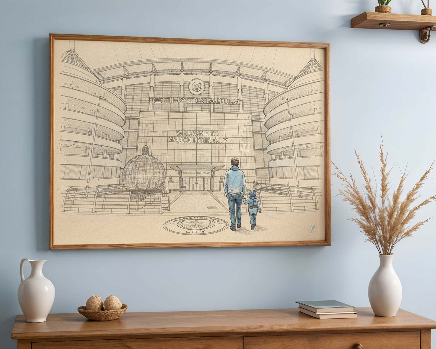 "Blue Moon" - Manchester City Football Club print