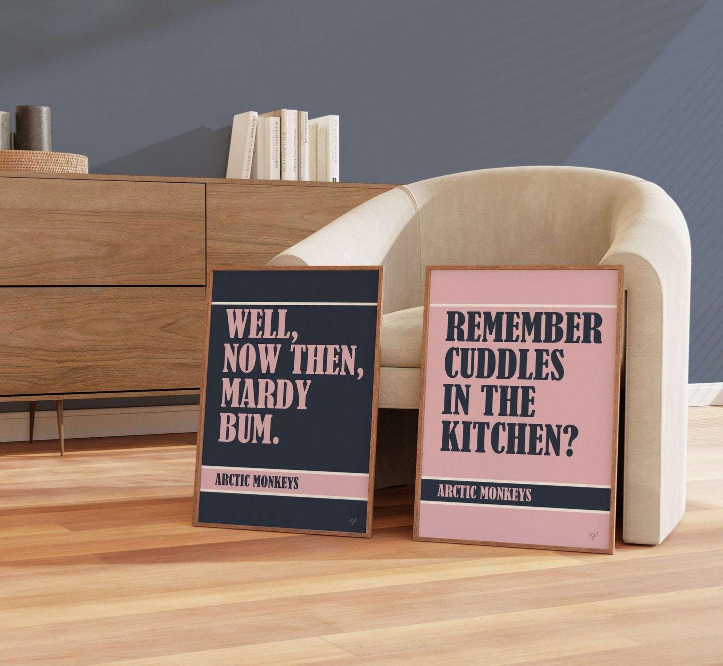 Mardy Bum Arctic Monkeys print - Striped Circle