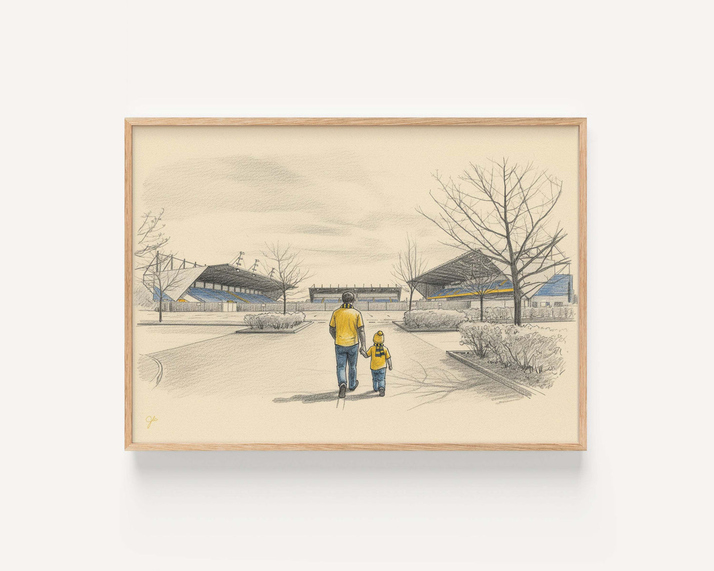 "Yellow & Blue Army" - Oxford United Football Club print