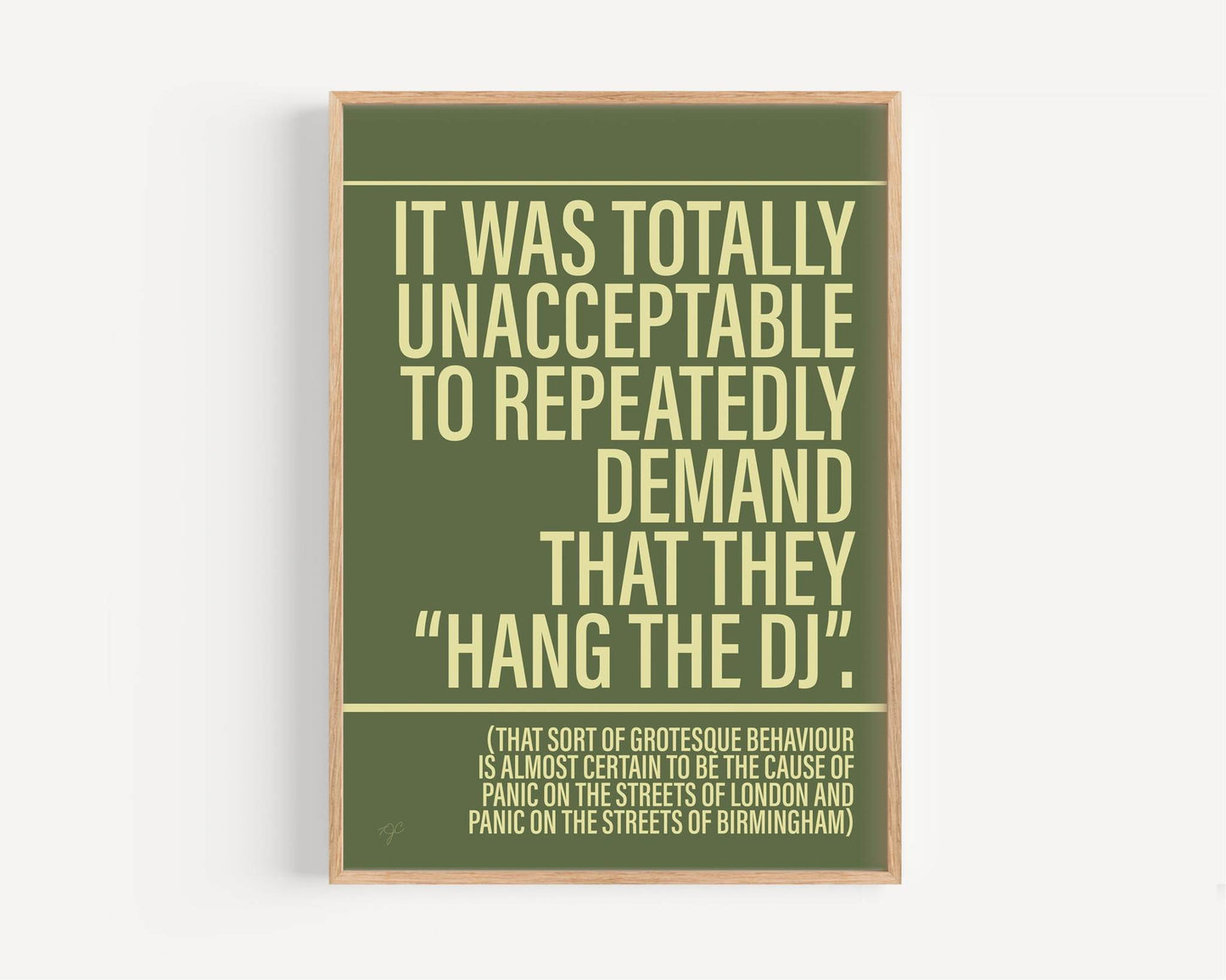Panic The Smiths print