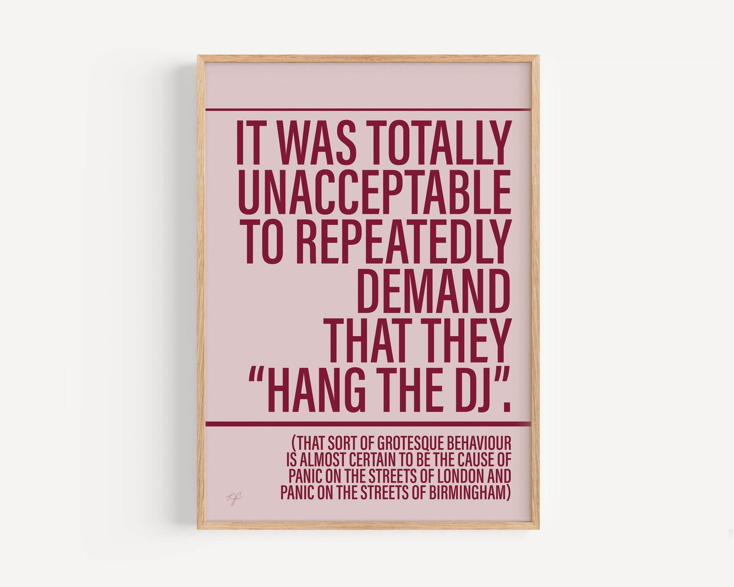 Panic The Smiths print