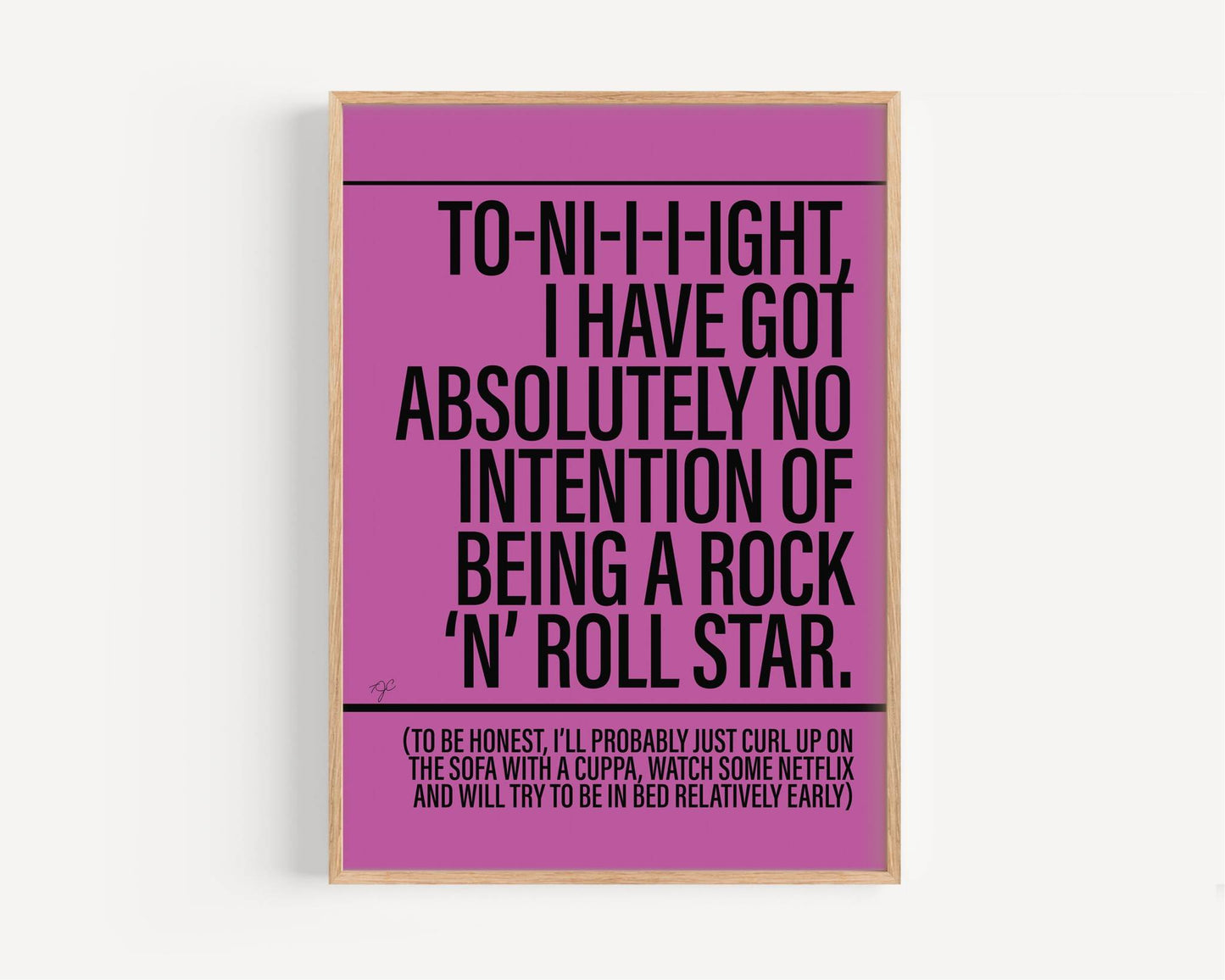Rock & Roll Star - Framed Print