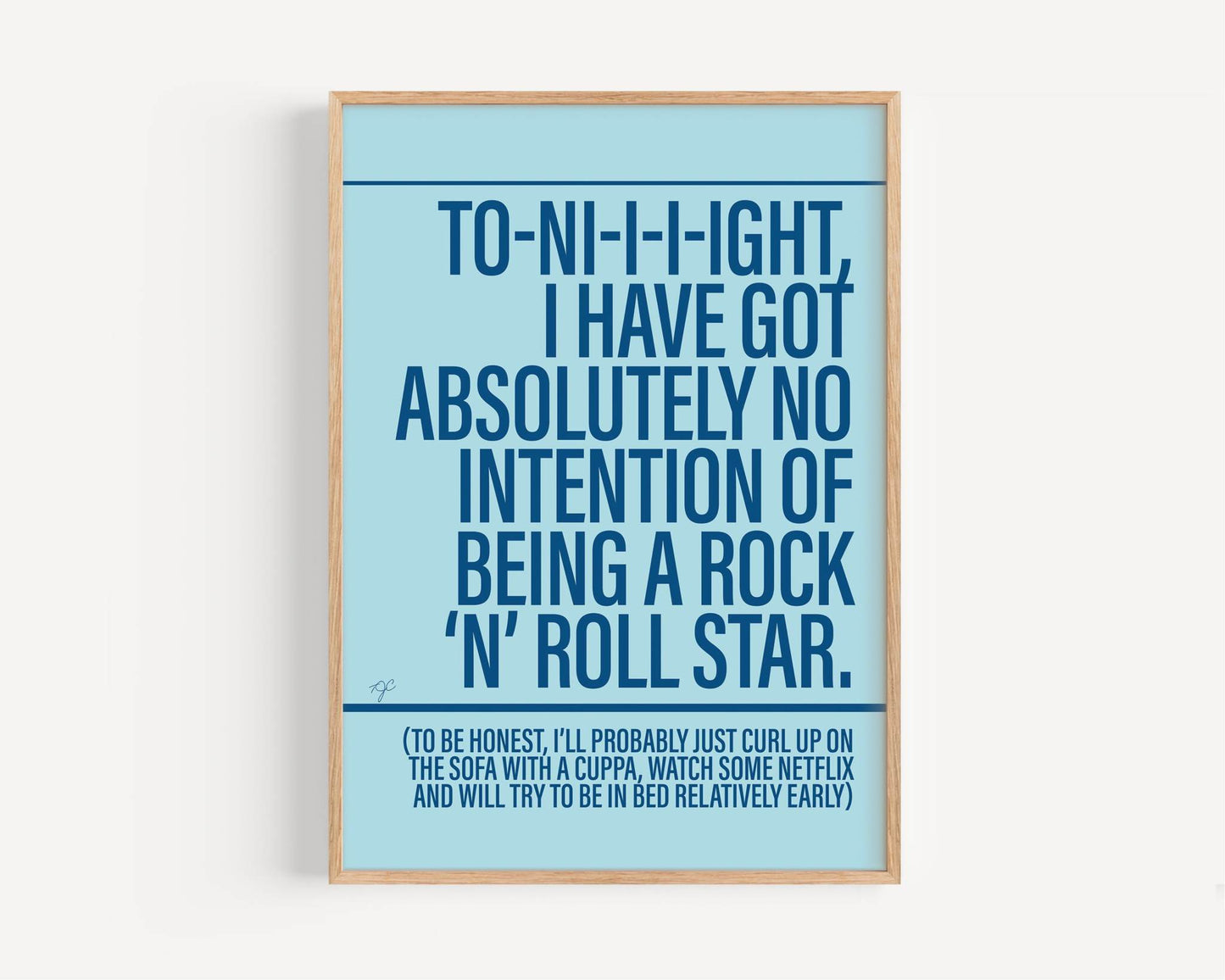 Rock & Roll Star - Framed Print
