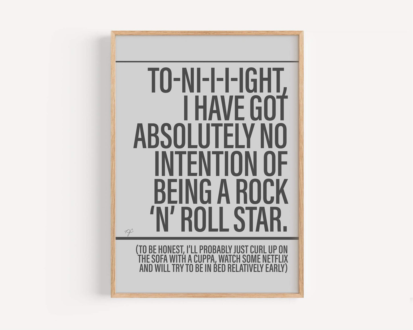 Rock & Roll Star - Framed Print