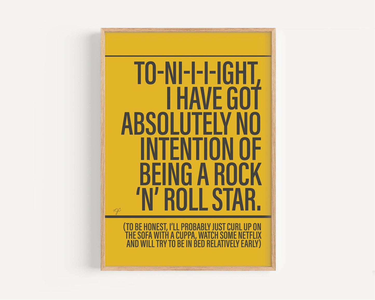 Rock & Roll Star - Framed Print