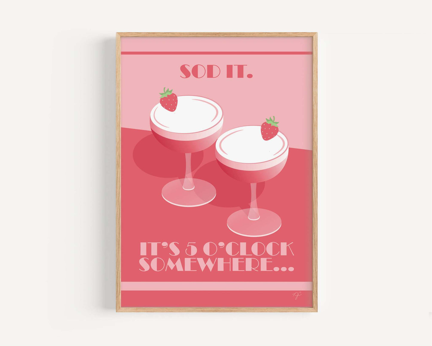 Sod It - It's 5 o'clock somewhere... - Wall Art Print