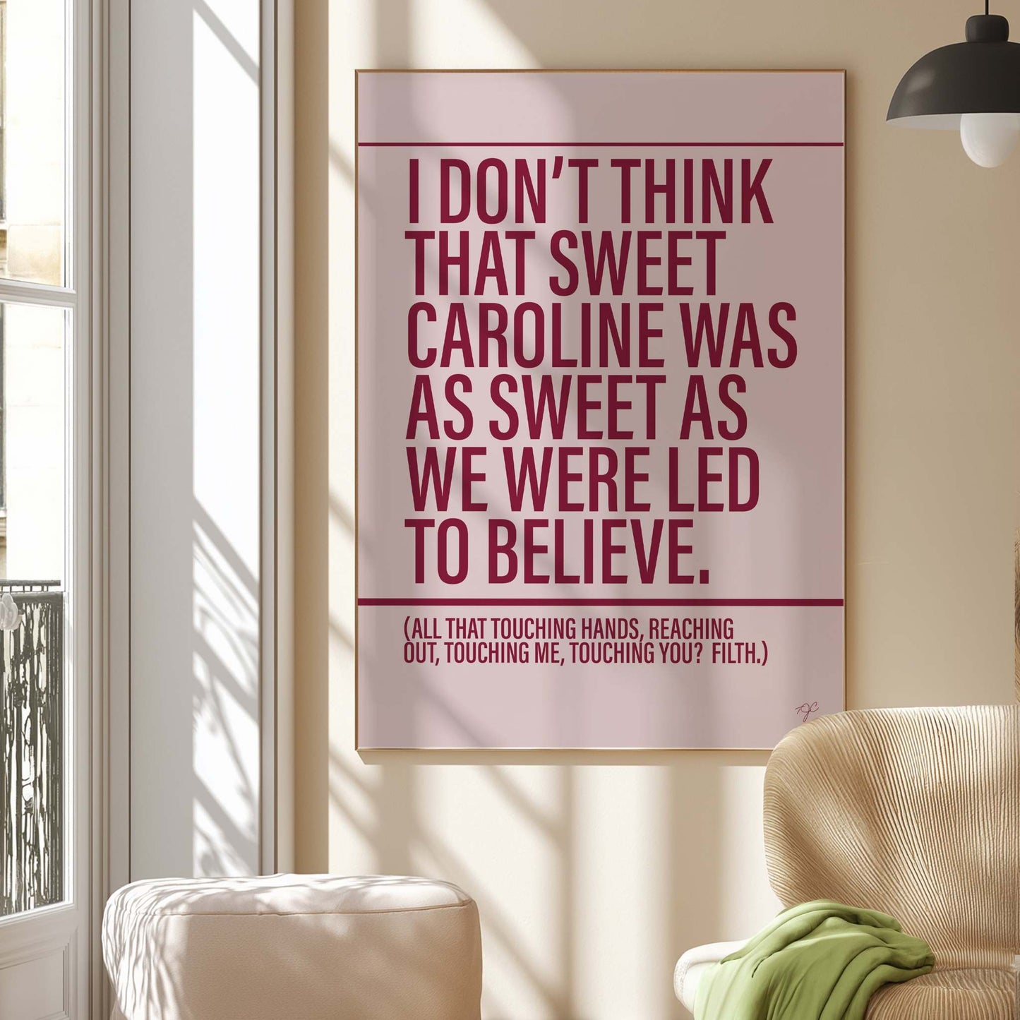 Sweet Caroline - Framed Print