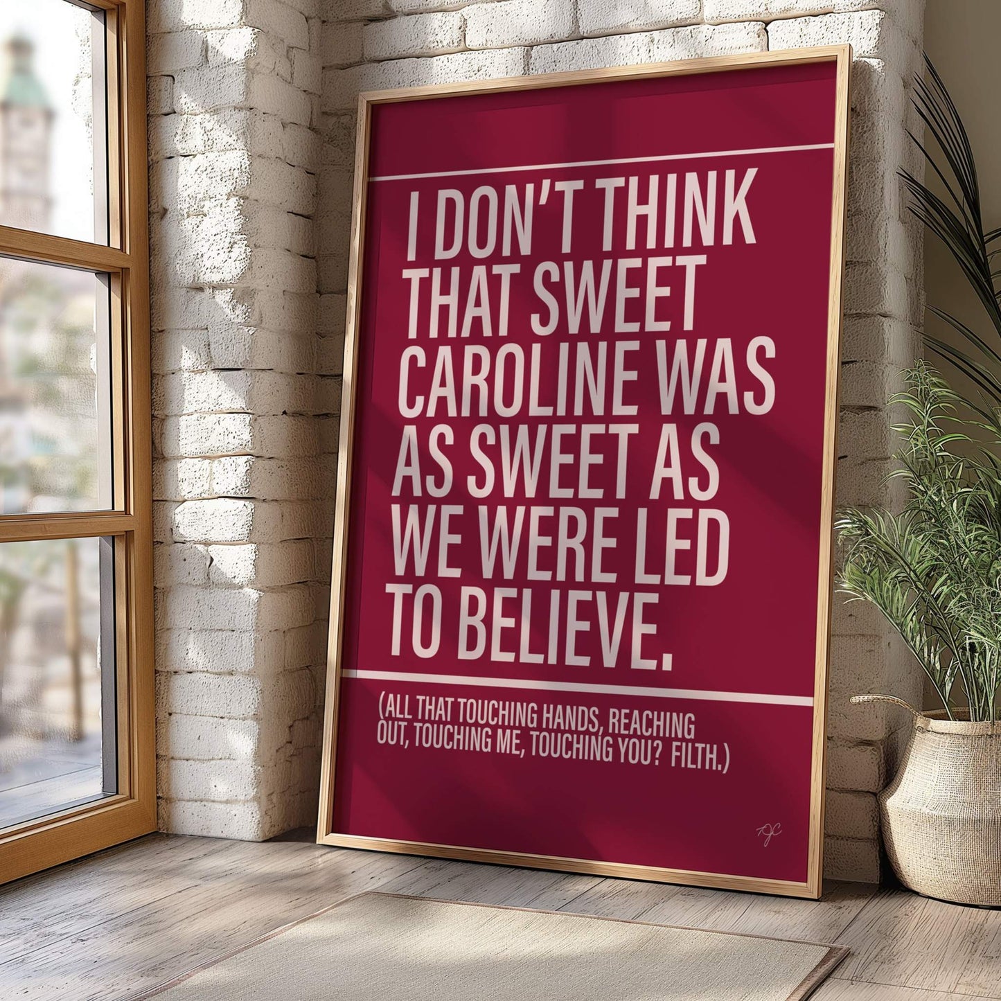 Sweet Caroline - Framed Print