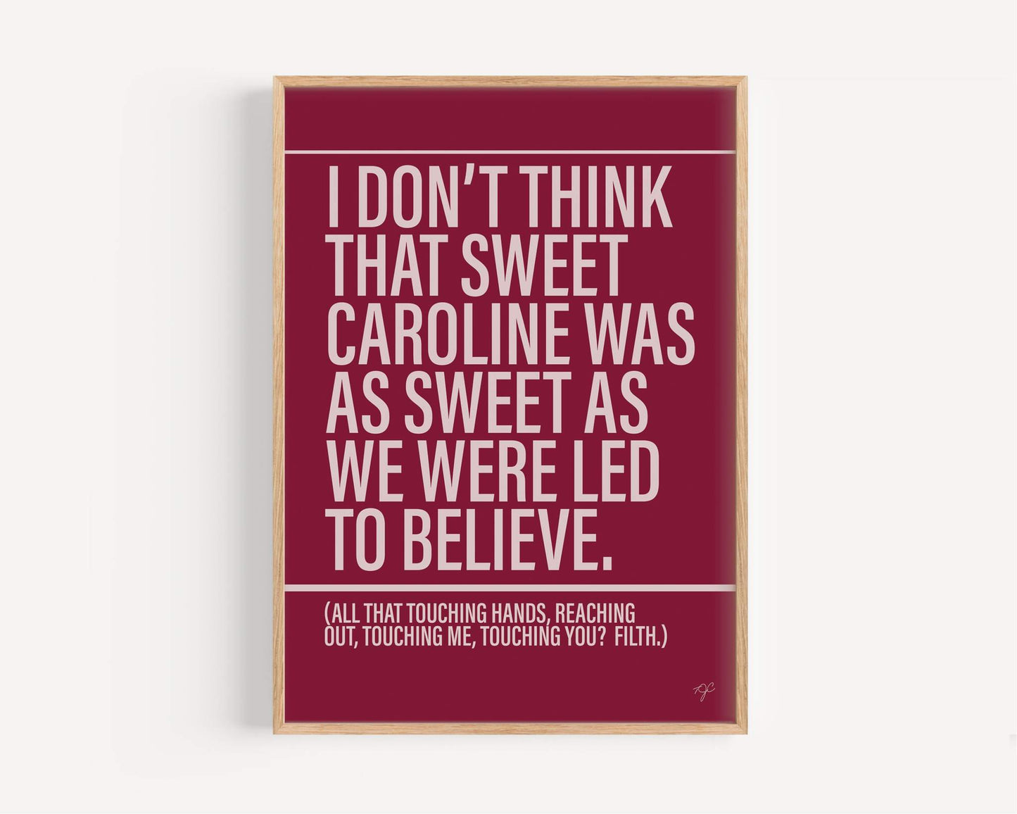 Sweet Caroline - Framed Print