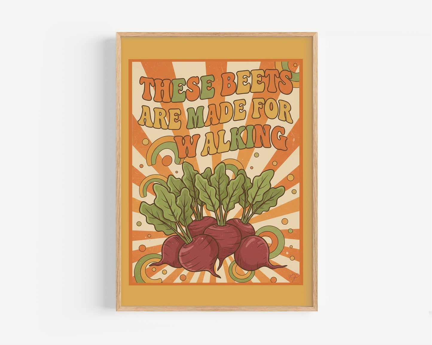 "These Beets Are Made For Walking" wall print