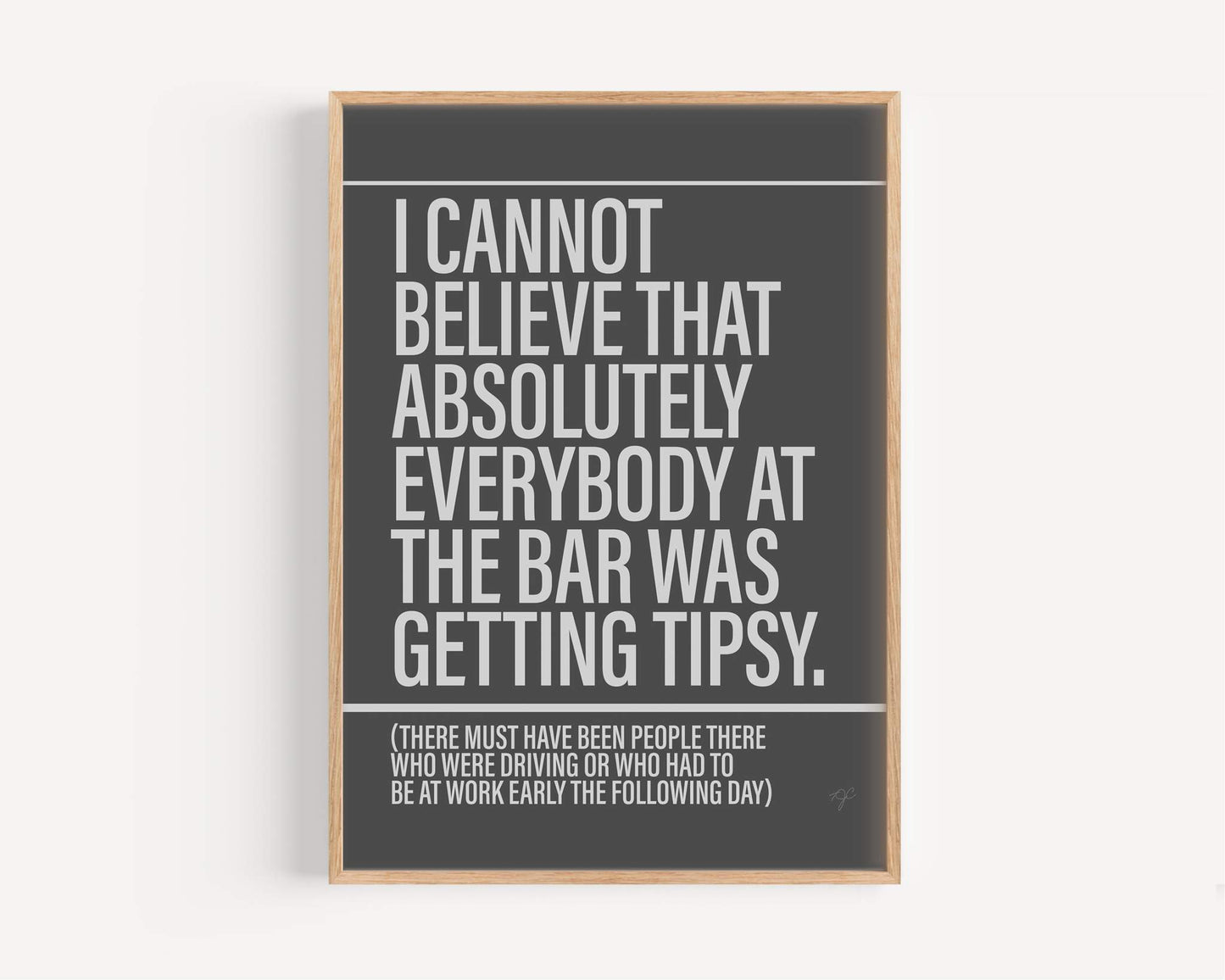 Tipsy print