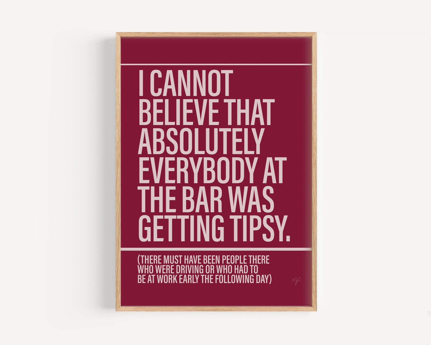 Tipsy print