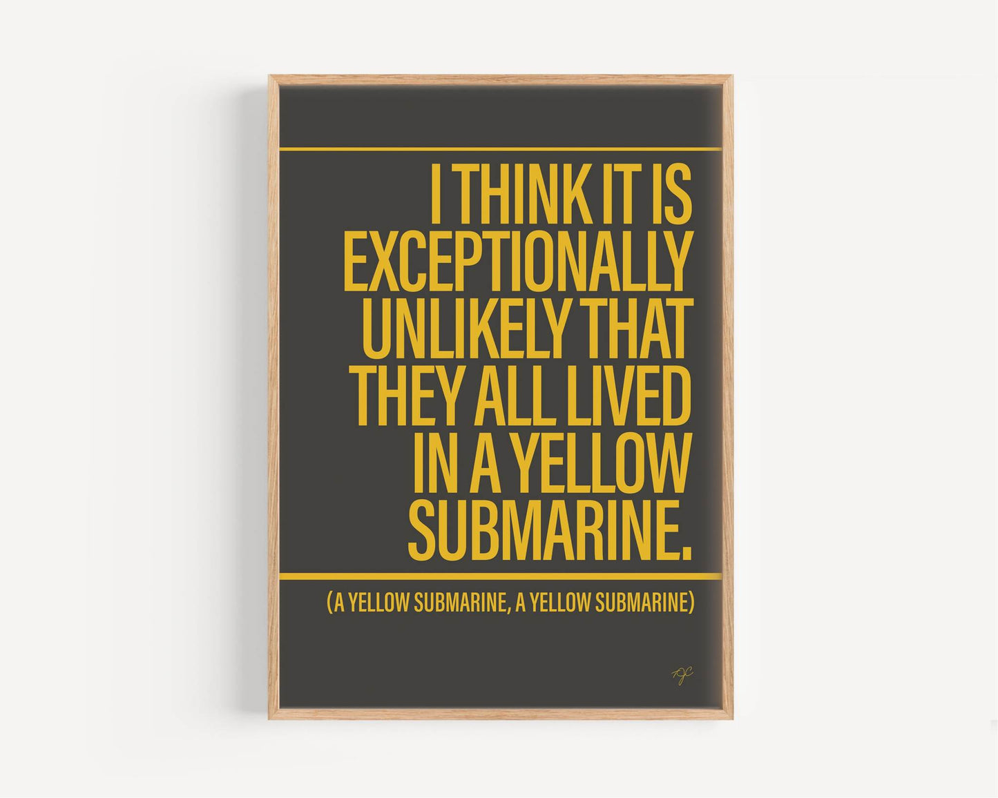 Yellow Submarine - Framed Print