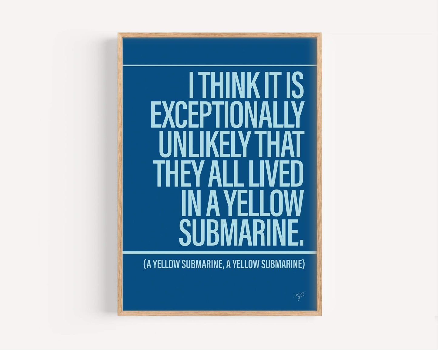 Yellow Submarine - Framed Print
