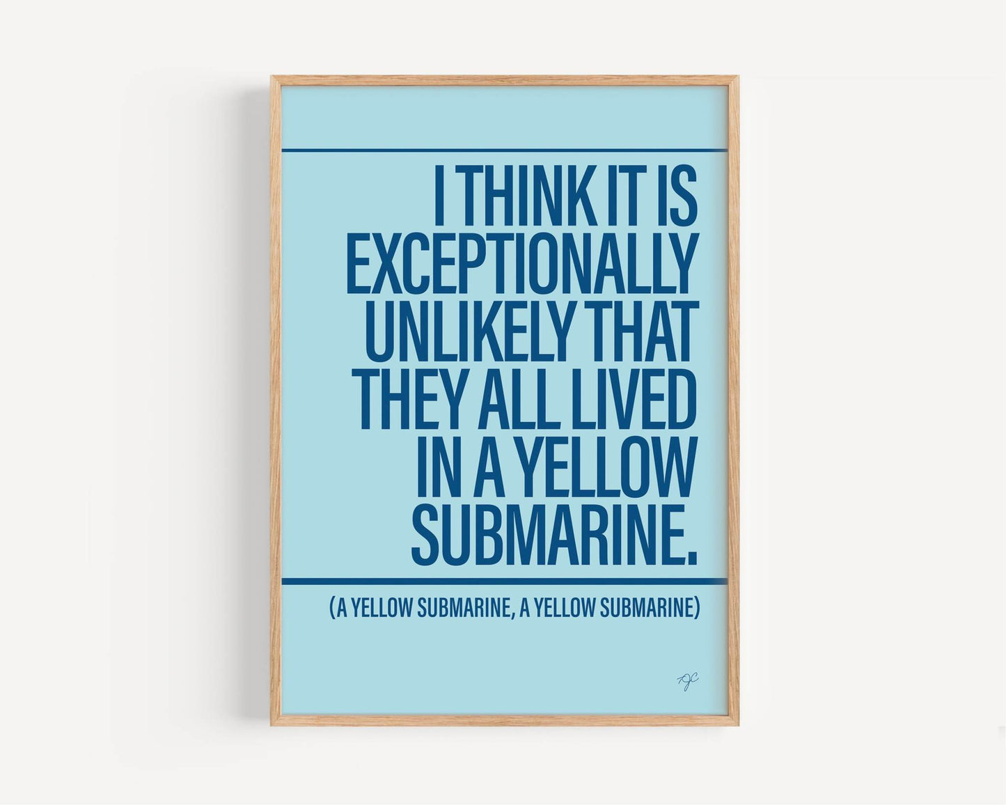 Yellow Submarine - Framed Print