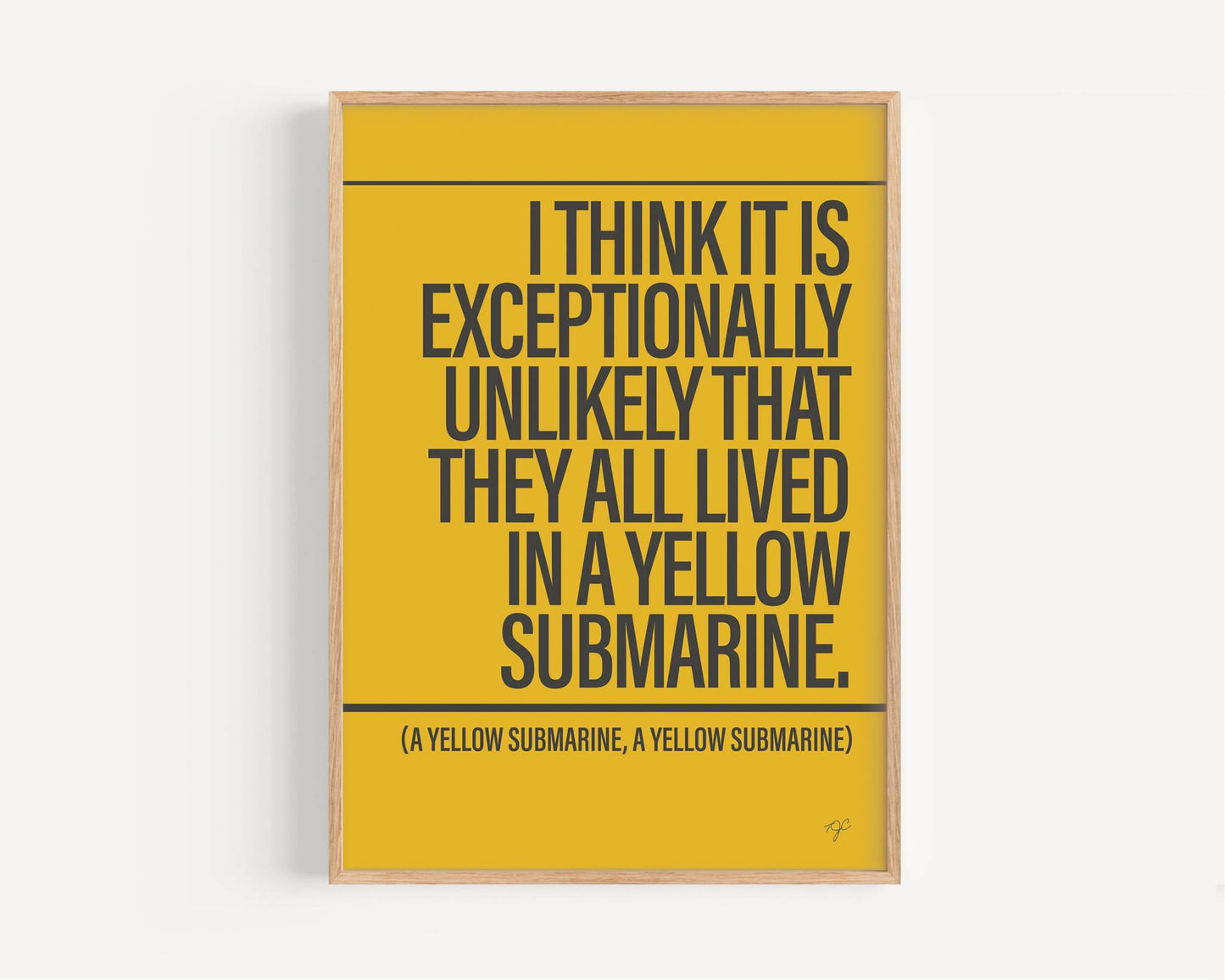 Yellow Submarine - Framed Print