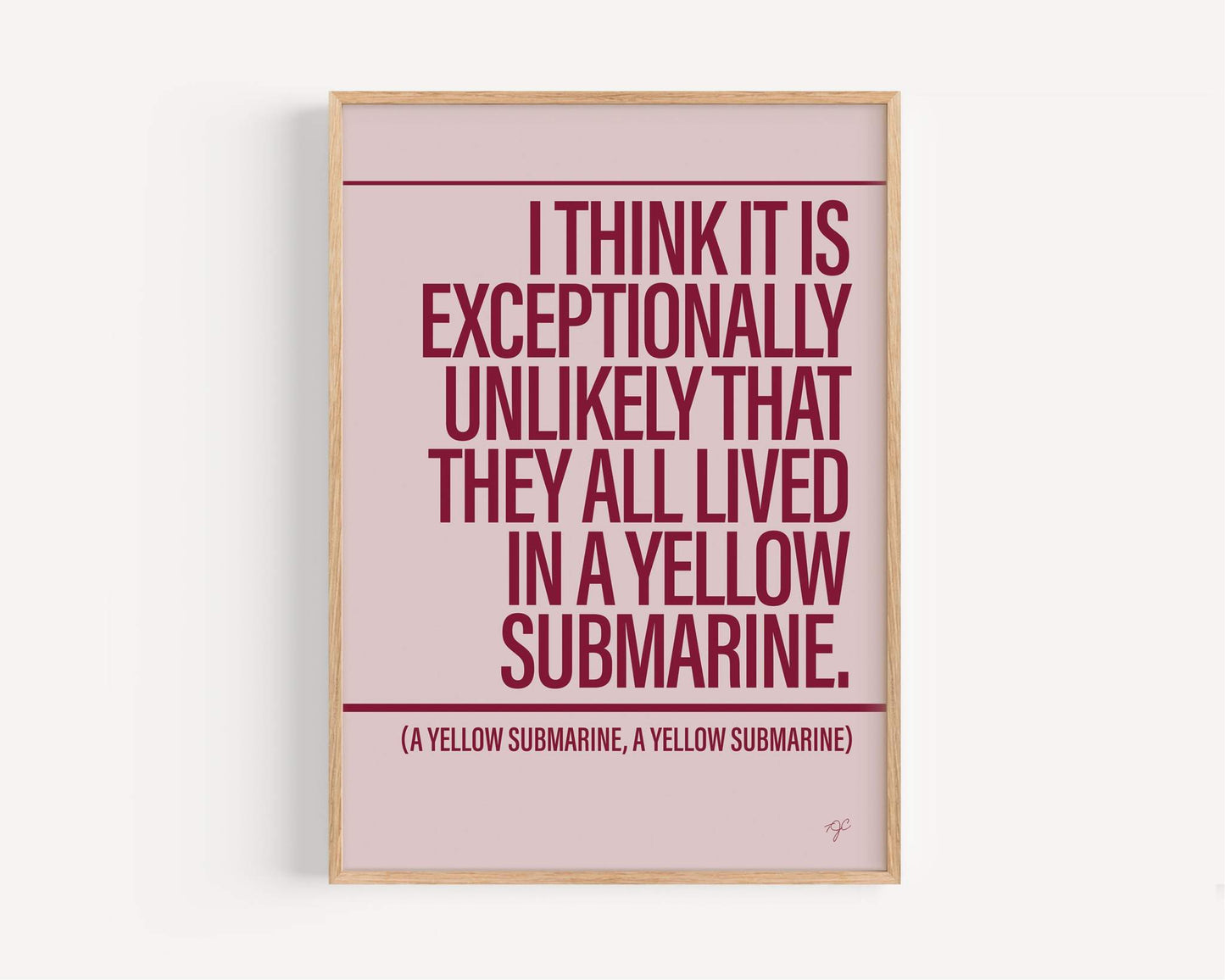 Yellow Submarine - Framed Print