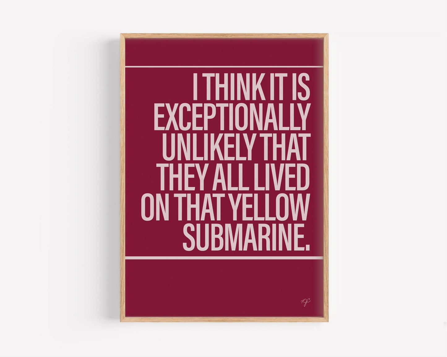 Yellow Submarine print