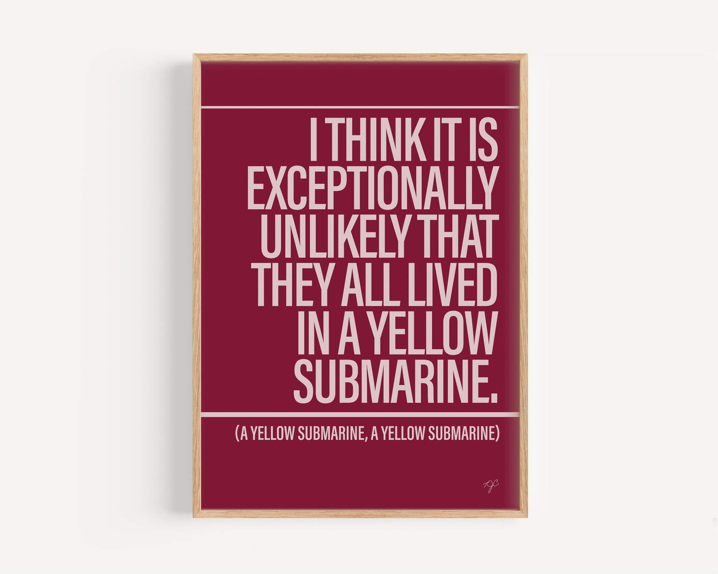 Yellow Submarine - Framed Print