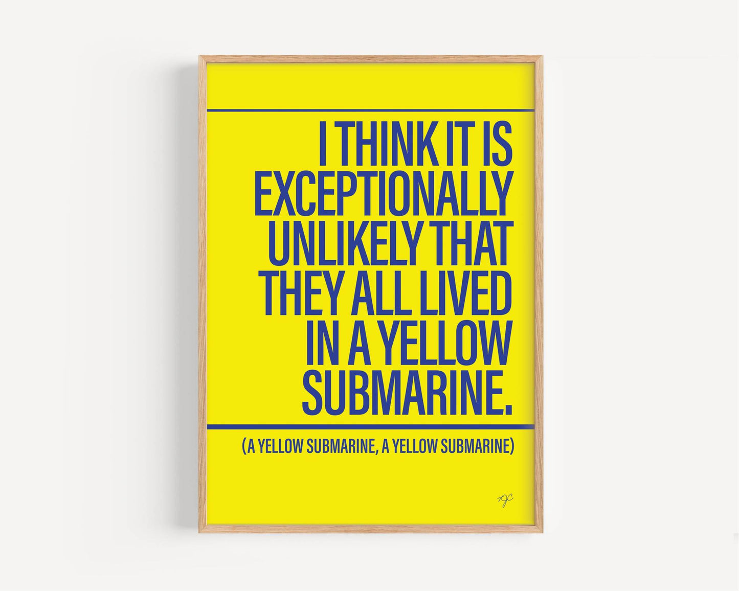 Yellow Submarine - Framed Print