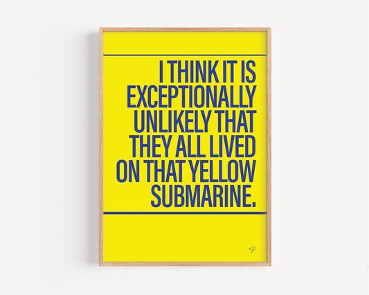 Yellow Submarine - Framed Print