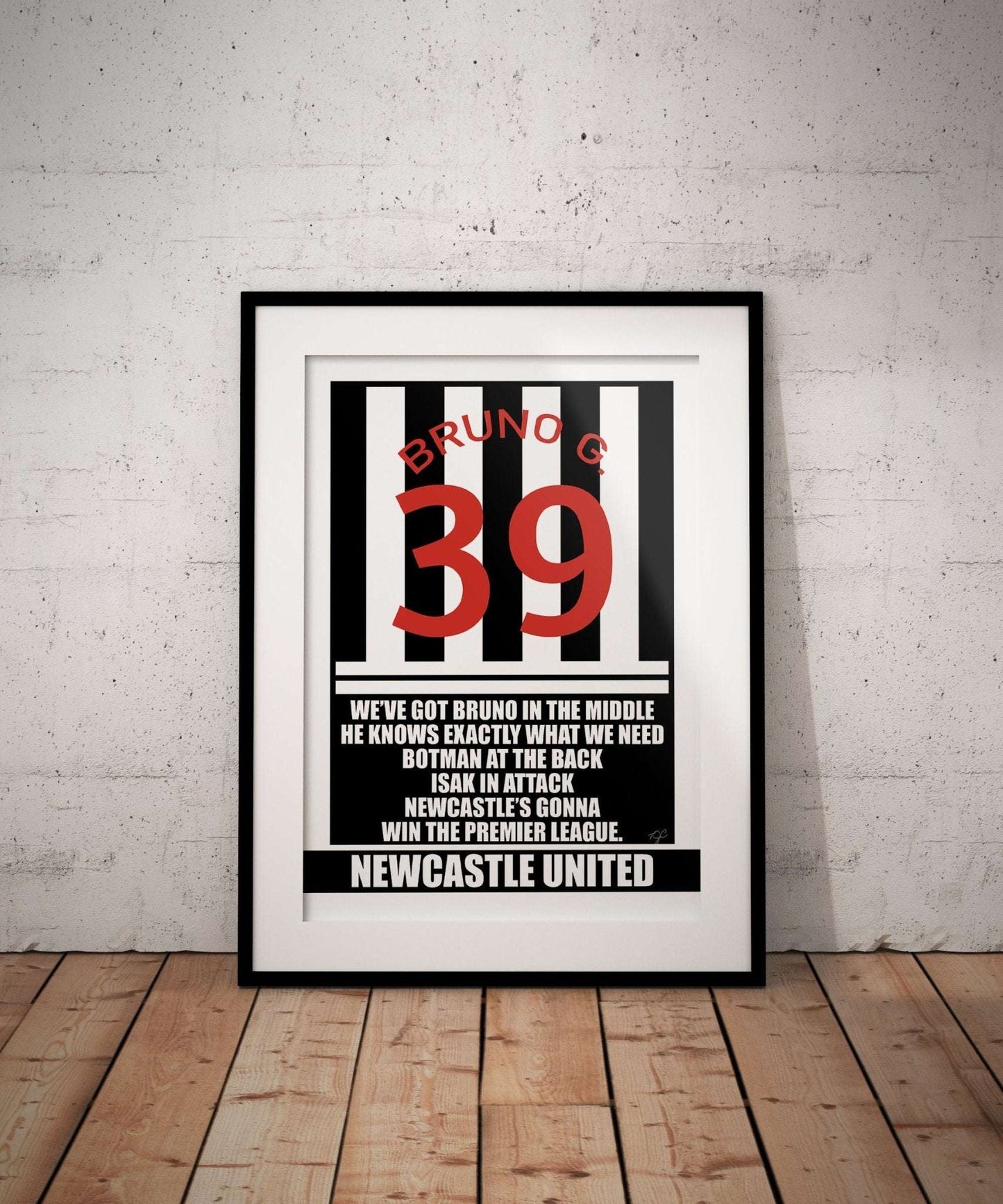 Newcastle United Bruno Guimaraes Football Print