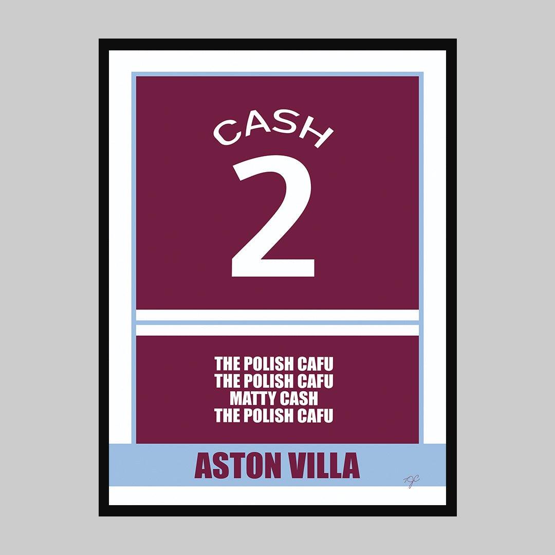Matty Cash Aston Villa - Football Art Print - Striped Circle