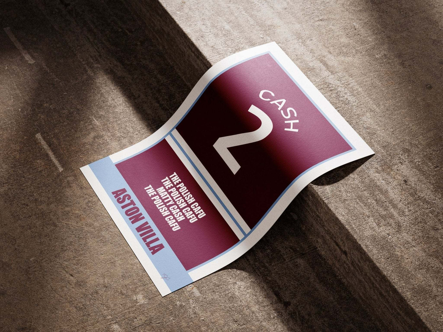 Matty Cash Aston Villa - Football Art Print - Striped Circle