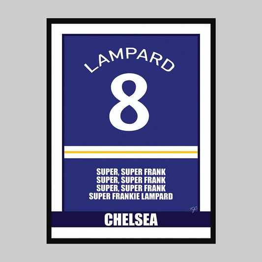Frank Lampard Chelsea - Football Print - Striped Circle