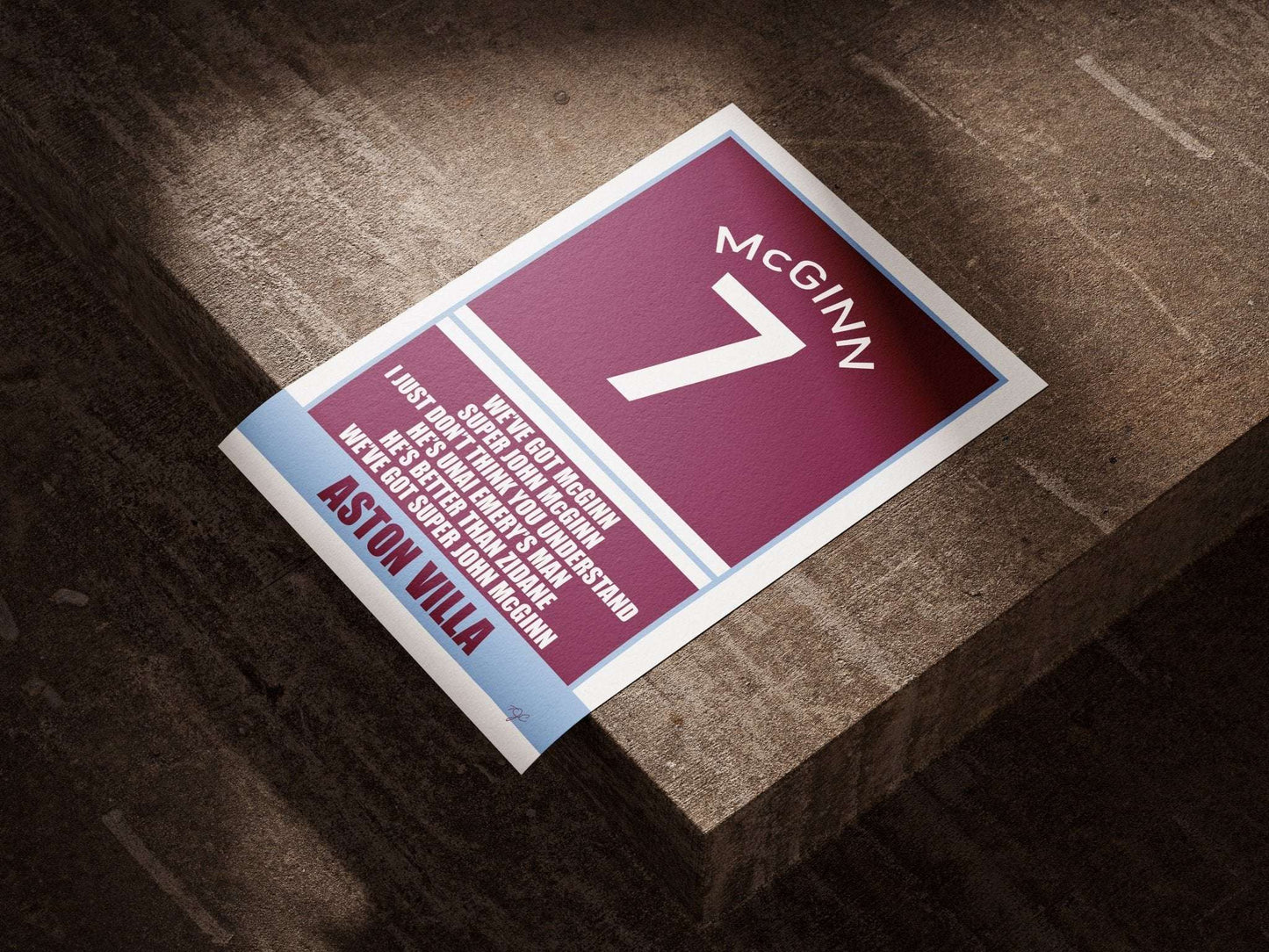John McGinn Aston Villa - Football Art Print - Striped Circle