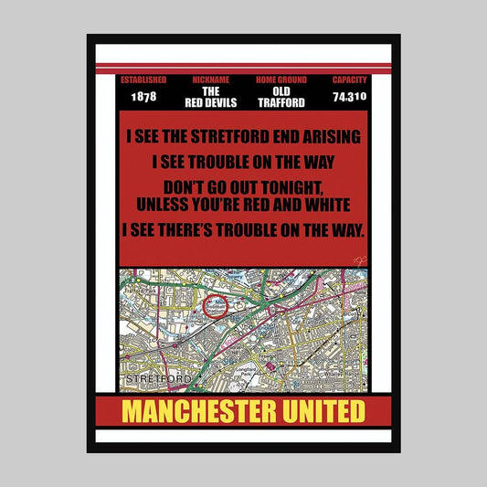 Old Trafford Manchester United - Football Print
